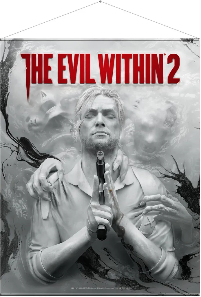 Decorazione Parete The Evil Within 2 - Wall Scroll Keyart in Fibra
