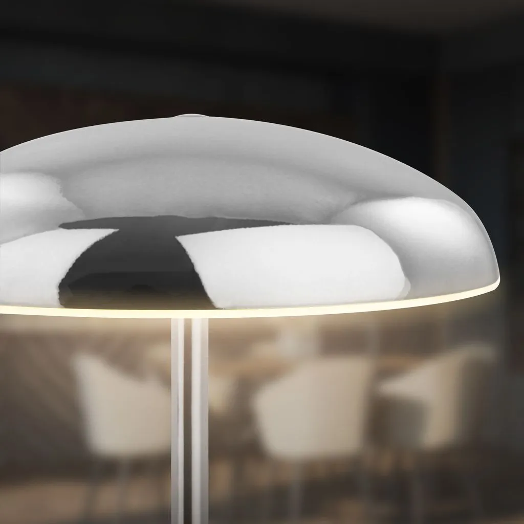 Briloner Caxa Lampada da tavolo LED senza fili IP44, dimmerabile, touch, batteria ricaricabile, protezione dagli spruzzi d'acqua, cromo, Ø19,5 x 30,5 cm - 5