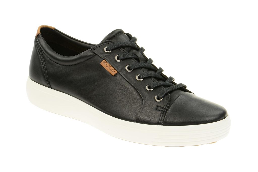Ecco SOFT 7 MEN`S Herrenschuhe - sportliche Halbschuhe - Schnürschuhe schwarz