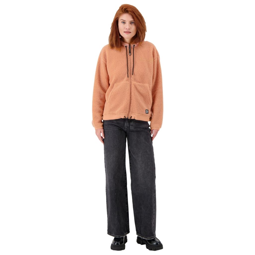 Didriksons Della - Damen Fullzip, Größe:40/42, Farbe:desert pink