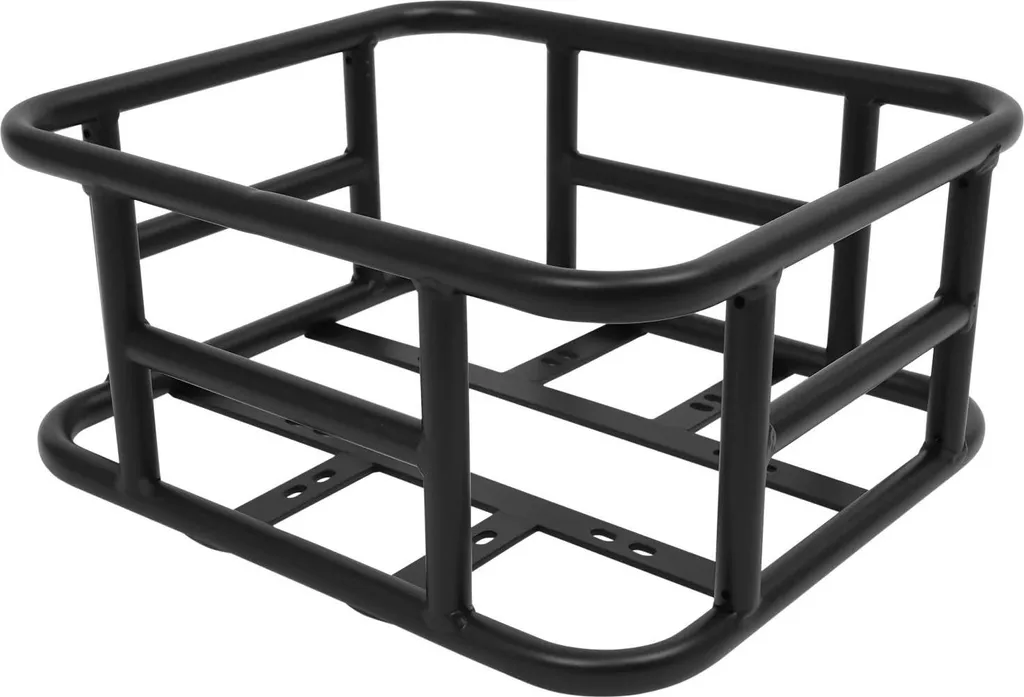 Panier de vélo E-Bike stable en métal fer noir pour porte-bagages 15kg