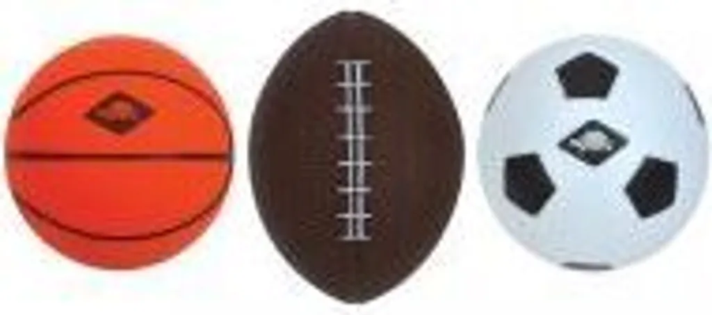 Schildkröt Set de 3 Mini Balles Sport : Football, Basketball et Lancer