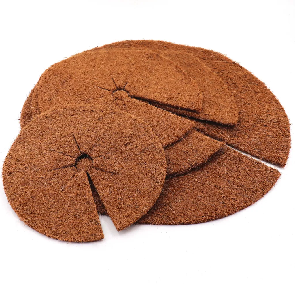 Protéger vos plantes : 5 disques de paillage coco 60cm pour l'humidité