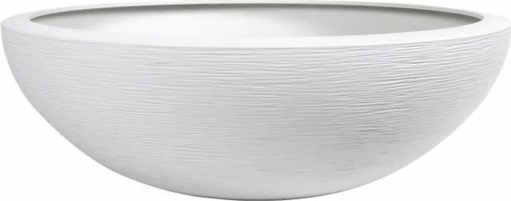 Pot EDA Graphit Ø59cm blanc cérusé - Résistant au gel et UV - Volume 39L
