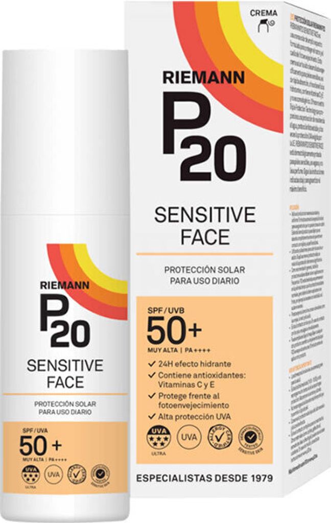 Riemann P20 Sensitive Face Sunscreen Spf50+ 50g Obrázok produktu 
