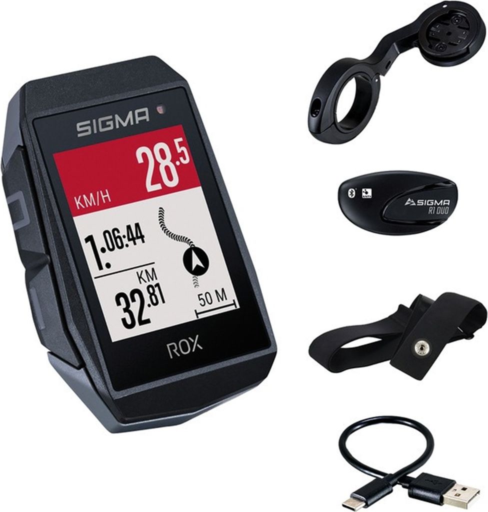 Ciclocomputer Sigma ROX 11.1 EVO GPS HR Set con supporto Immagine del prodotto 