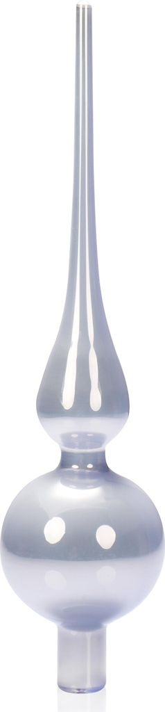 com-four Weihnachtsbaumspitze glänzend - Christbaumspitze aus echtem Glas für Weihnachten - Tannenbaumspitze für den Christbaum, 28 cm