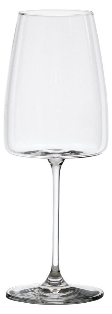 Zafferano Altopiano Weingläser 51cl, 6er-Set aus Kristallglas für Weißwein, modernes Design mit flachem Boden und optimaler Wärmedämmung.