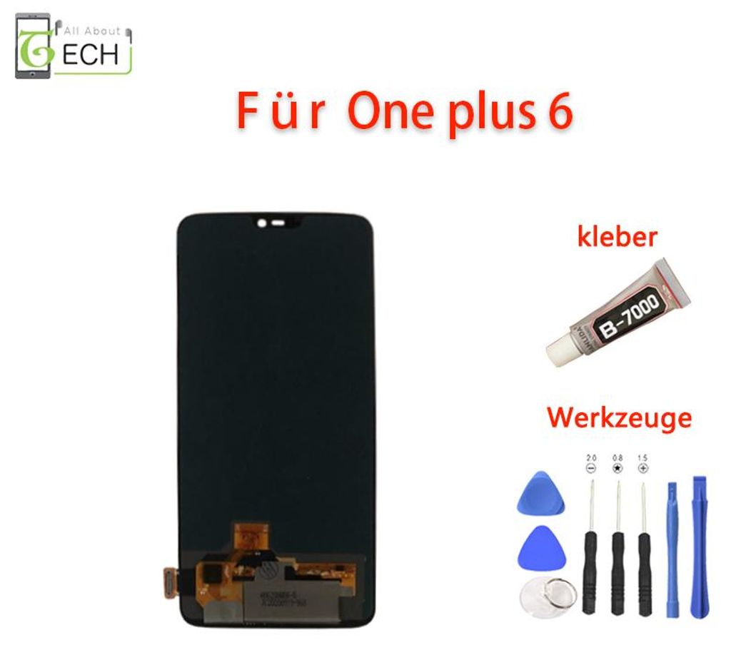 Für OnePlus 6 LCD Display (OLED) Einheit Touchscreen Produktbild 
