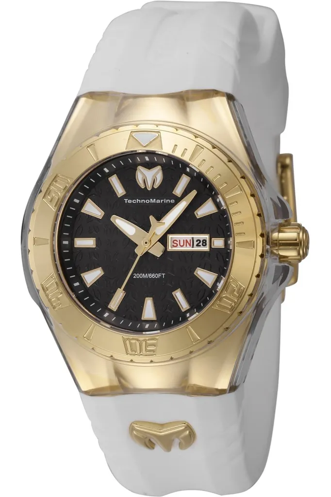 TechnoMarine Cruise TM-122022 Orologio da Donna - Impermeabile - Analogico - Movimento Quarzo - acciaio inossidabile con quadrante nero - 36mm