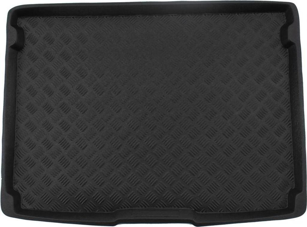 Kofferraummatte ohne rutschfest für Ford Focus IV 2018 Schrägheck mit Ersatzrad (volle Größe).