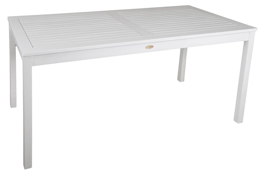 Tisch Gartentisch Malmö 165 x 80 cm Eukalyptus White washed