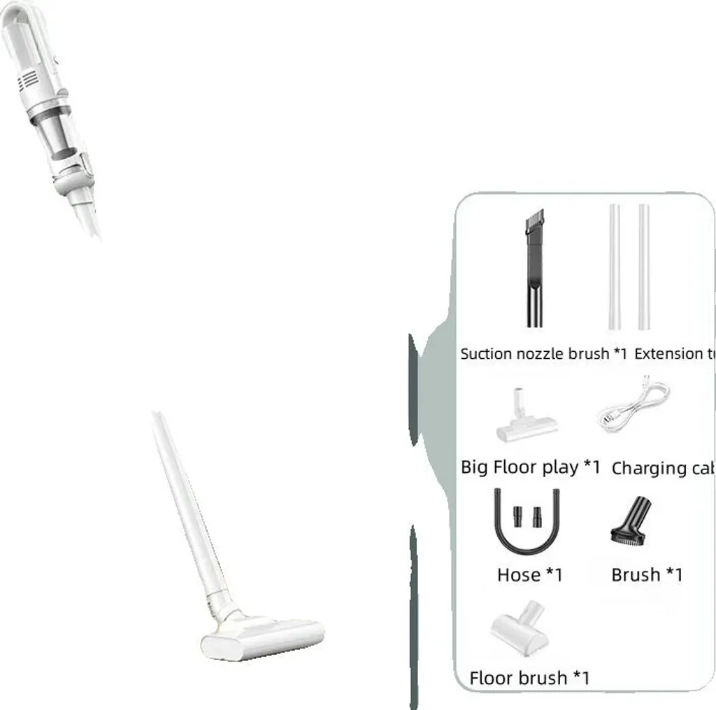 Aspirateur sans fil HEPA blanc - Filtration haute efficacité anti-acarien