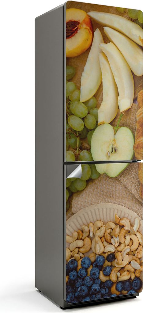Trockenblumen im Detail – Kühlschrank Aufkleber – Klebefolie Kühlschrank – Kühlschrank Nachbildung – Kühlschrankfolie selbstklebend –...