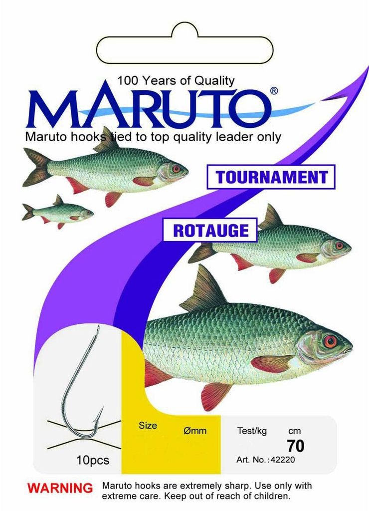 Maruto Stipp Rotaugenhaken gebunden silberfarben - 10 Produktbild 