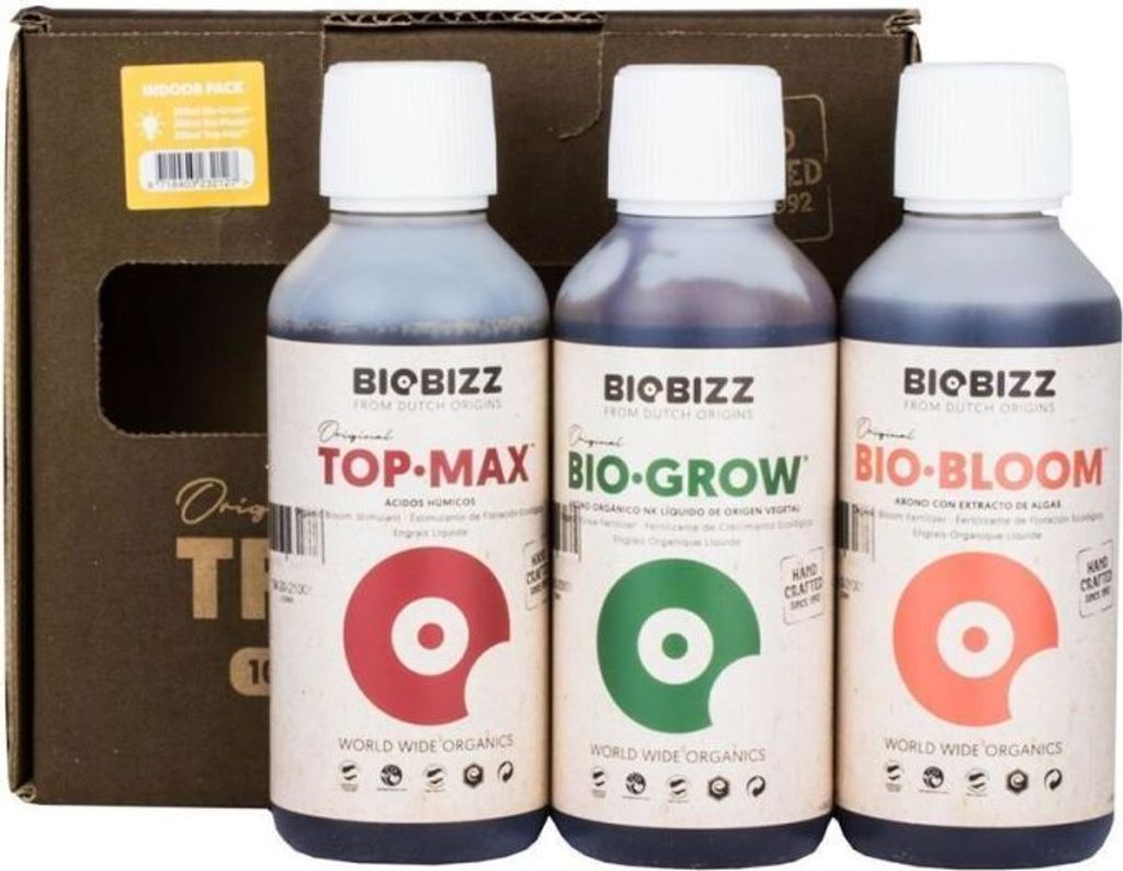 BioBizz Dünger Set 3-Teiliges Indoor Try Pack - Produktbild 1