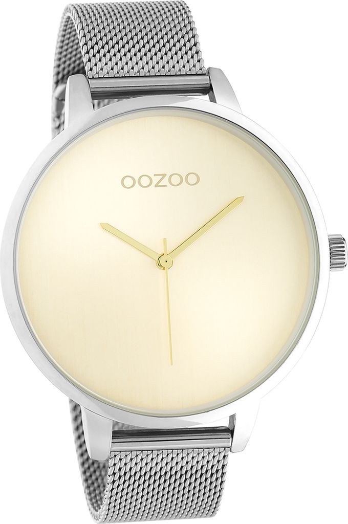Oozoo Metall Damen Uhr Analog Quarzuhr Armband silber Timepieces D2UOC10862