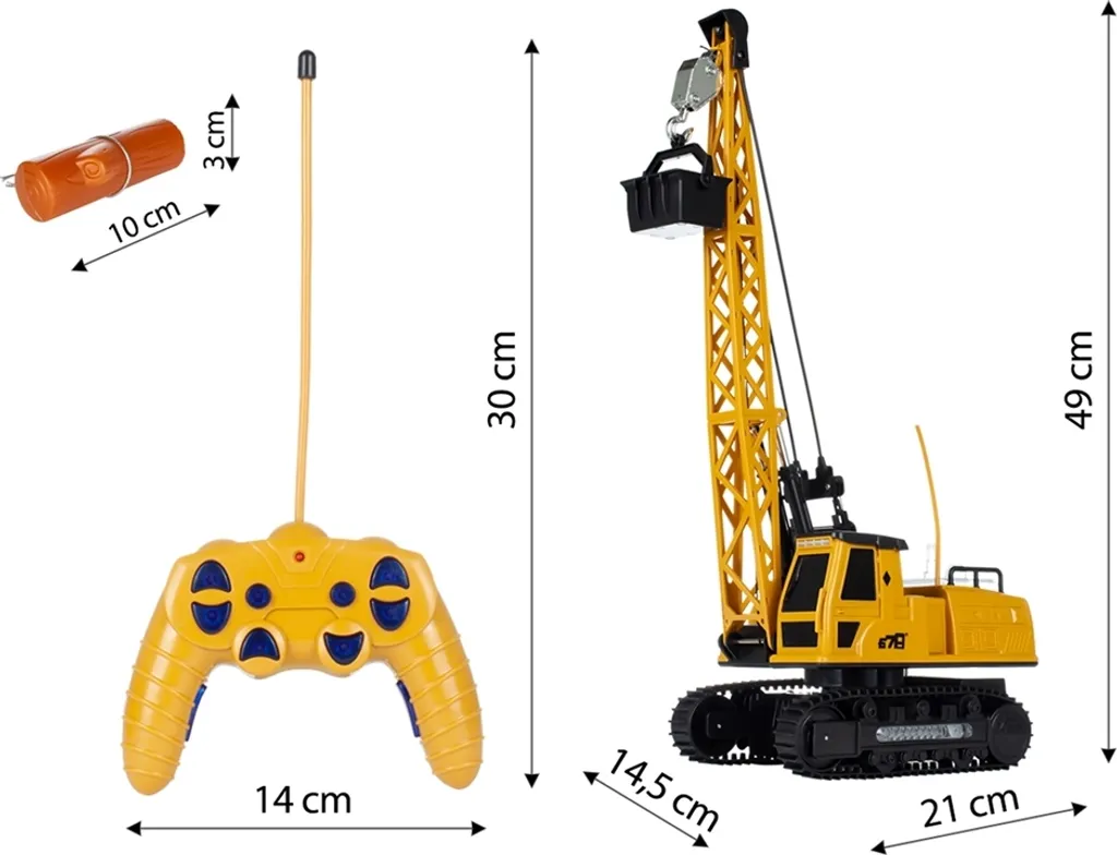 Grande Grue de Construction Pivotante Jouet Télécommandé Haute Précision
