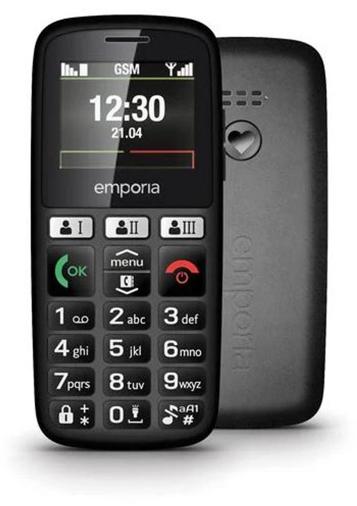 Emporia HAPPY, hoogte 4,6 cm (1,81 inch), 128 x 160 pixels, Productafbeelding 