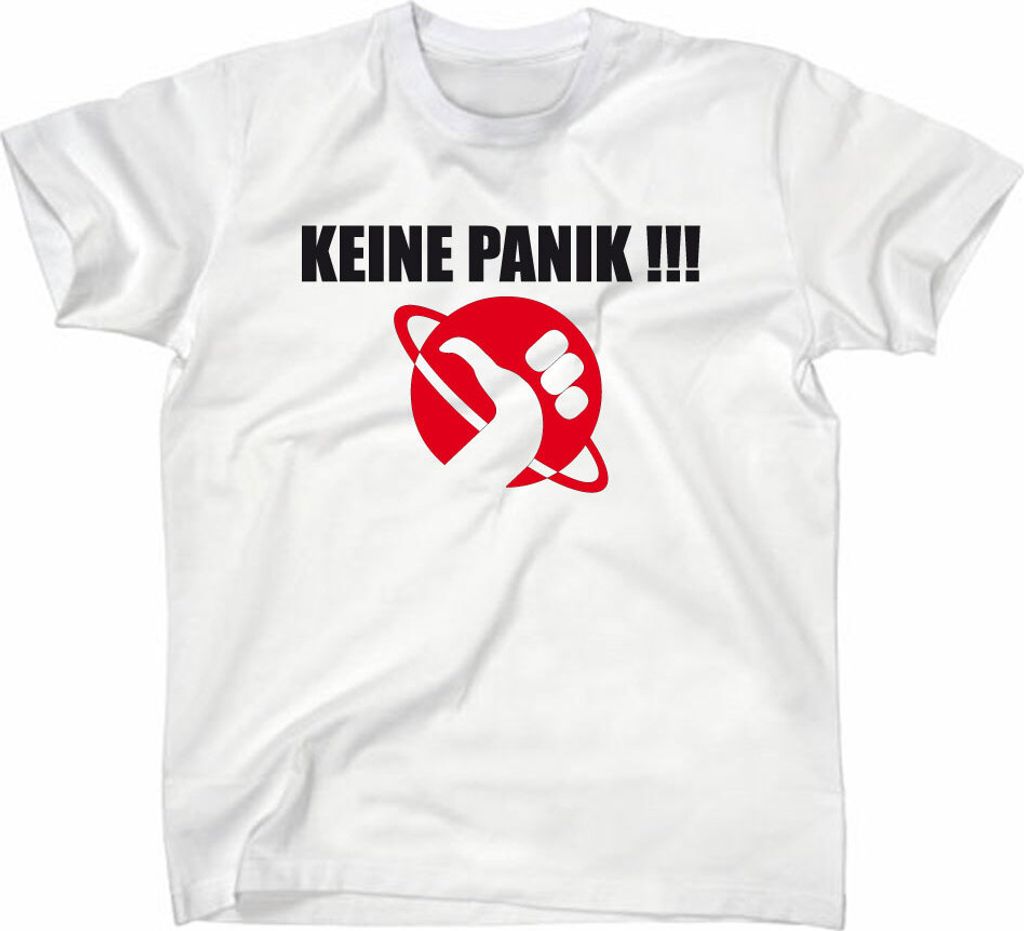 Styletex23 T-Shirt Per Anhalter durch die Galaxis Logo, weiss, L