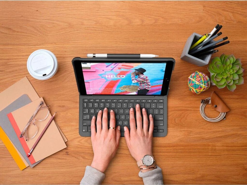 SLIM FOLIO IPAD 7TH GENERATION GRAPHITE DEU - Produktbild 20