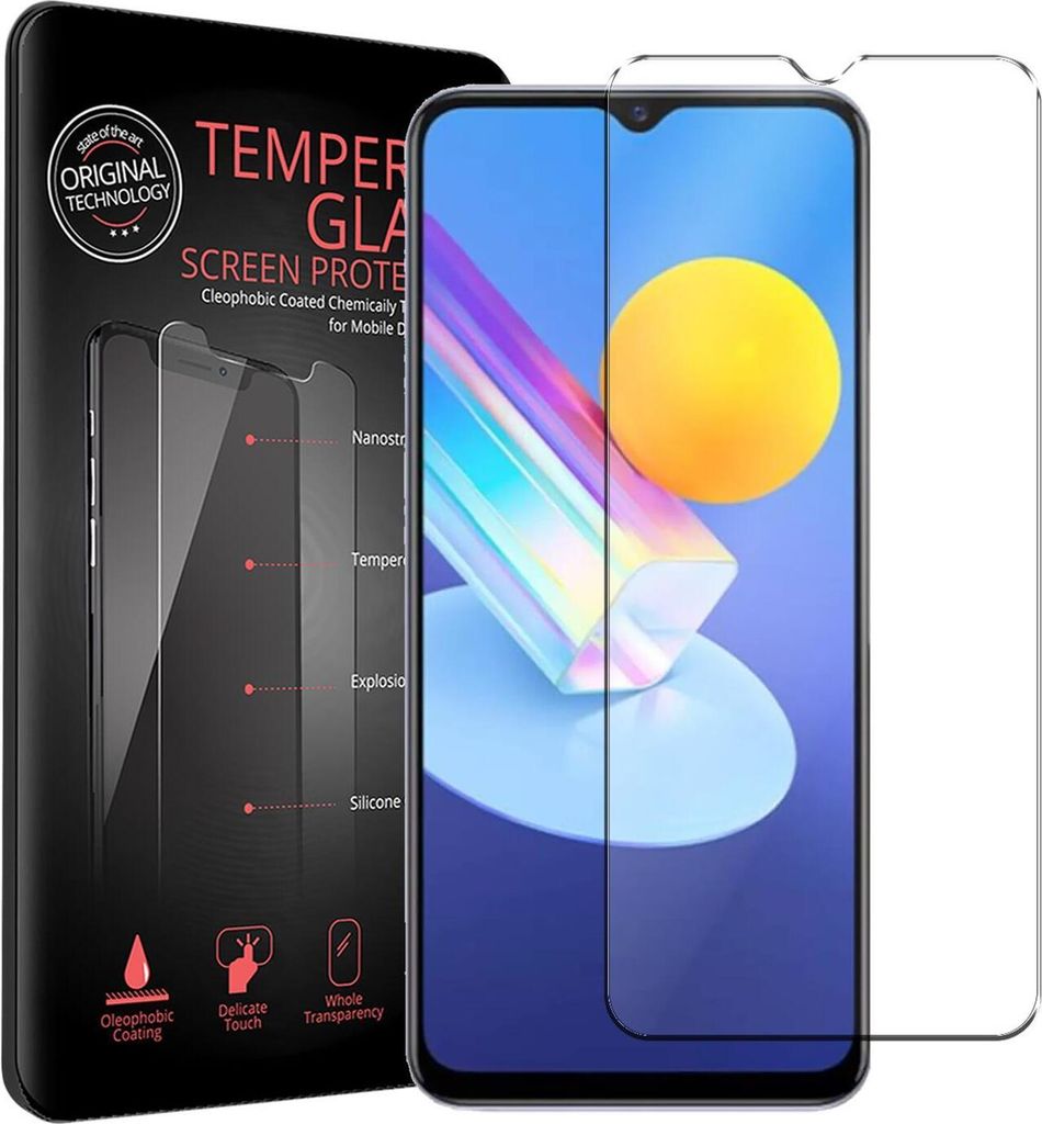 2x Conie Glasfolie für Vivo Y72 5G Displayschutz Folie Panzer Glas Premium Schutzfolie Set Blasenfrei