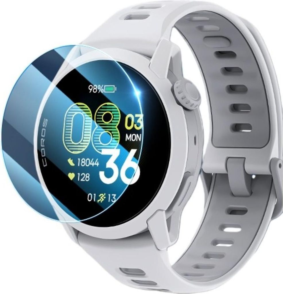 INF Displayschutzfolie aus gehärtetem Glas für Coros Apex 4 (42mm) - 2er Pack