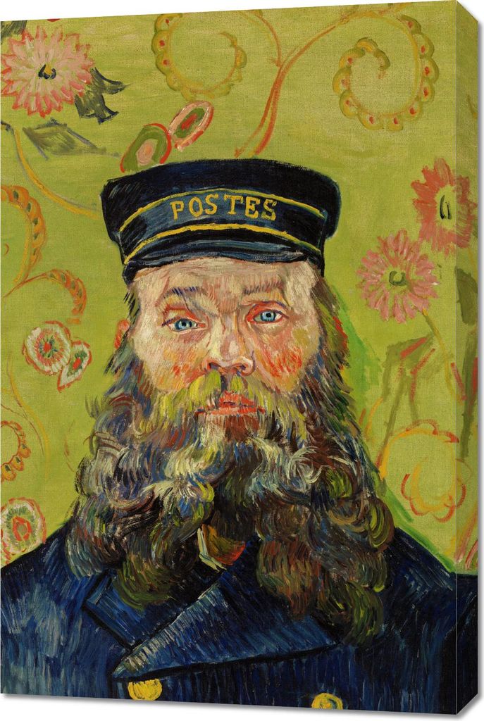 Bild 60x90cm Porträt des Postboten, Van Gogh Vintage für das Wohnzimmer