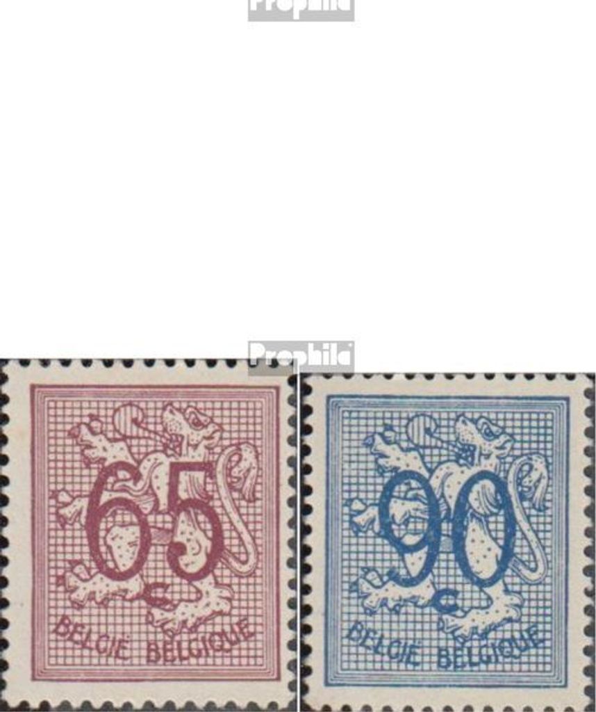 Briefmarken Belgien 1951 Mi 887x A-897x A (kompl.Ausg.) postfrisch Ziffern und Löwe