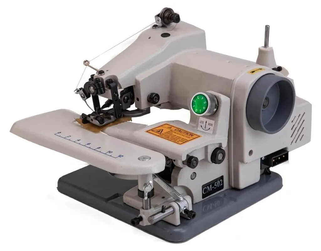 Recouvreuse industrielle de table pour ourlets de pantalons et manches