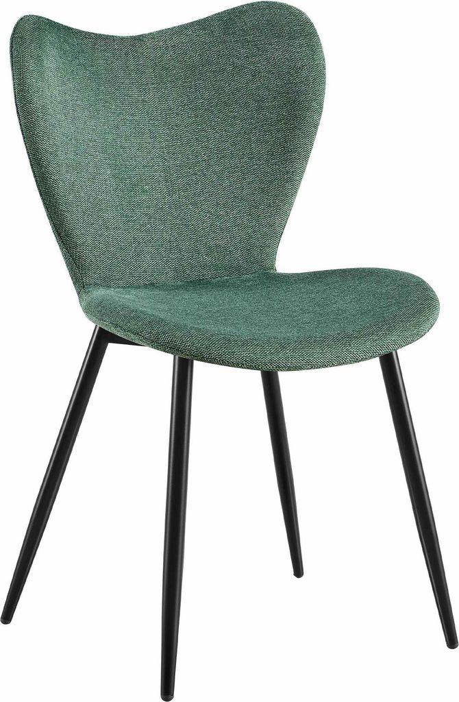 Esszimmerstuhl COLON - Stoff Grün 50x58x80 cm | Essstühle Esszimmerstühle Küchenstühle Wohnzimmerstühle