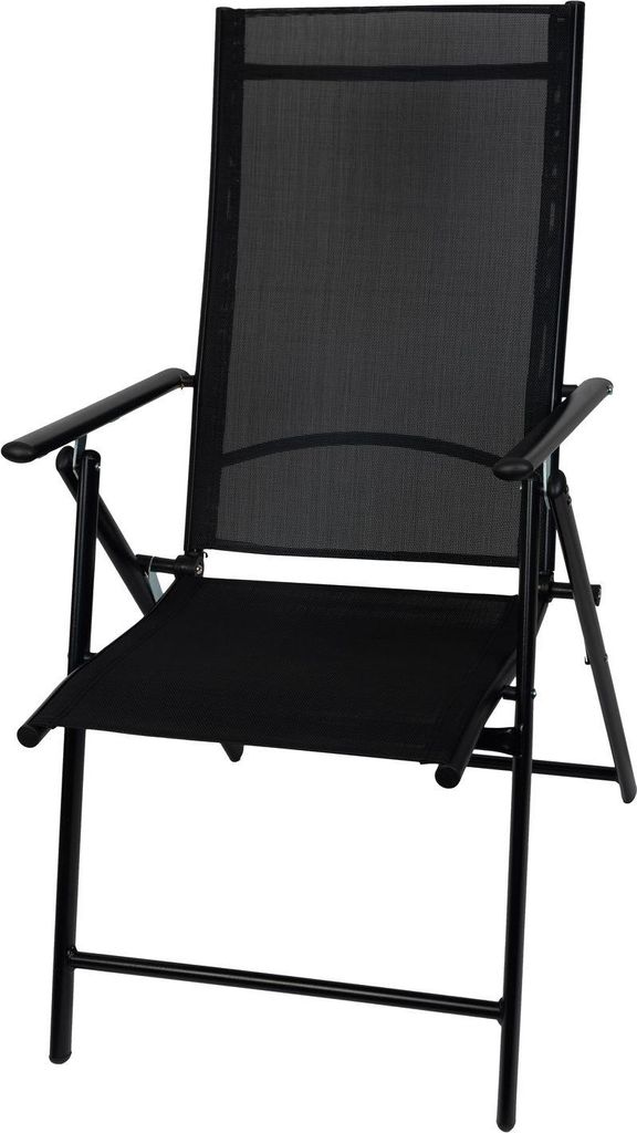 Stuhl MININI, schwarz, Gartenstuhl, verstellbar, 56x71x106 Produktbild 