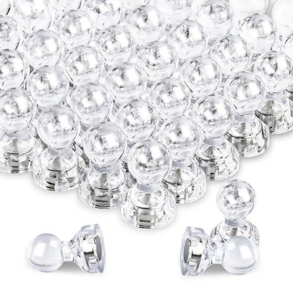 Aimants néodyme coniques puissants - 50 petits aimants blancs de bureau