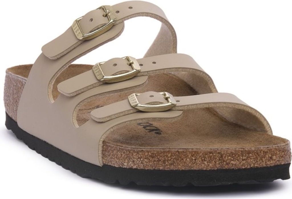 Birkenstock Florida schmal Pantolette Beige in Gr. 36