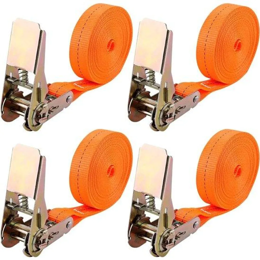 Sangle à cliquet 4 côtés 6m x 25mm charge 800kg robuste pour transport