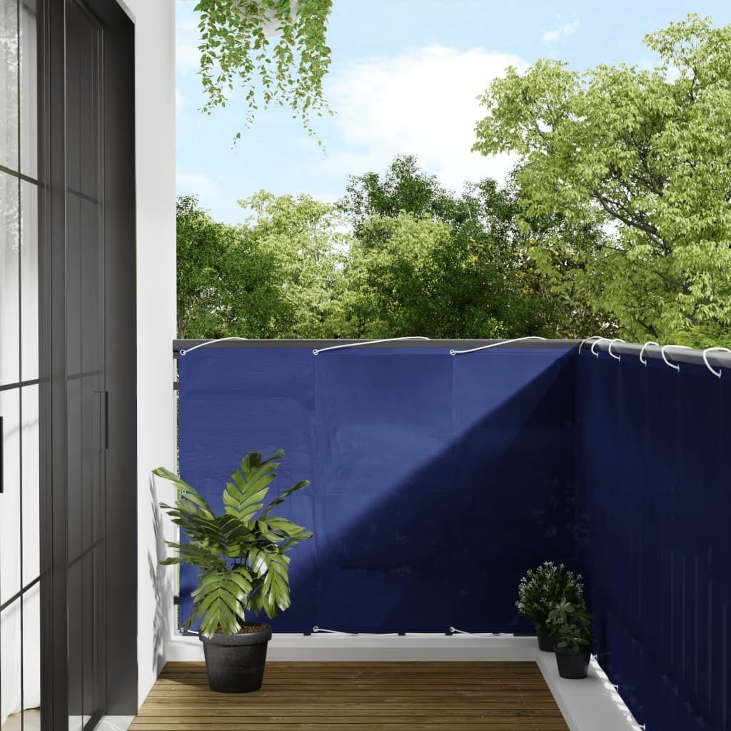 Balkon-Sichtschutz Blau 120x1000 cm 100 % Polyester-Oxford - Sonnensegel 4000293
