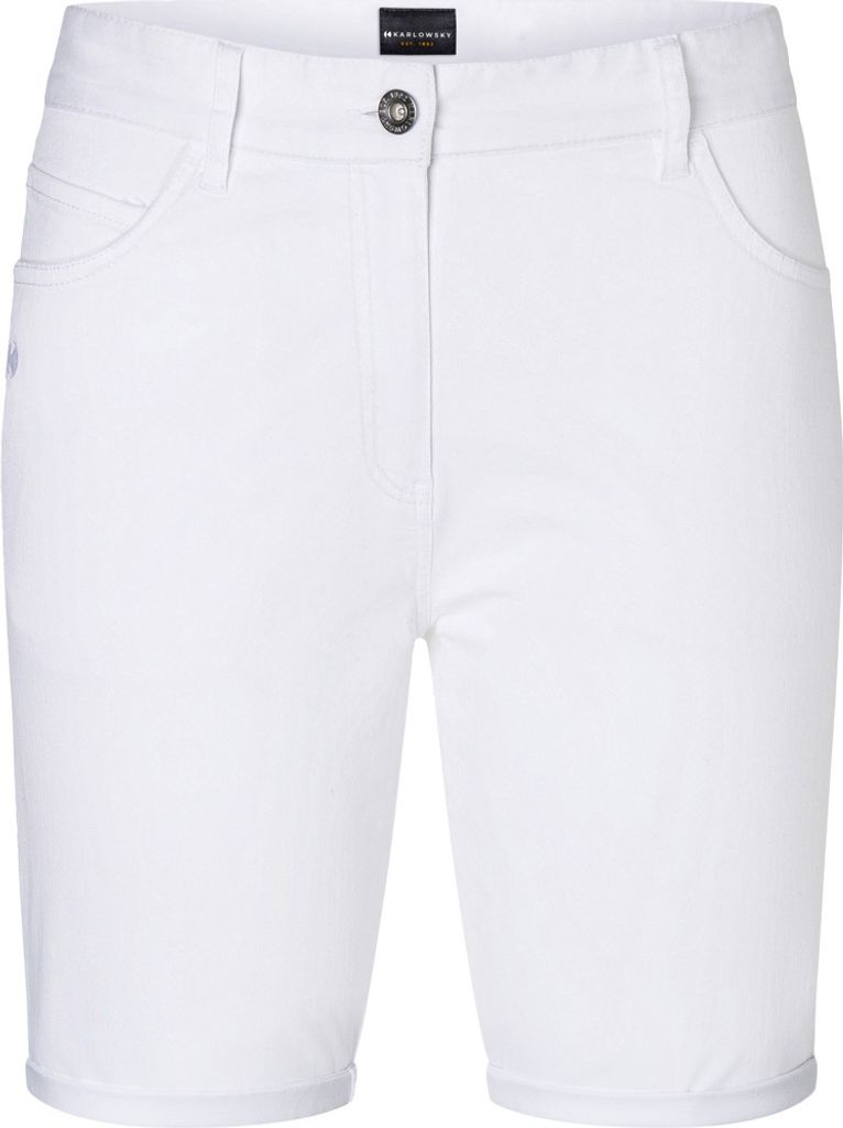 KARLOWSKY Herren 5-Pocket-Shorts CLASSIC-STRETCH Modern-Fit Weiß 48
