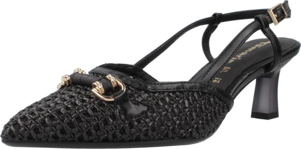 Tamaris Damen Sandalen aus echtem Naturleder Schwarz für den Sommer, Modell 29634 44