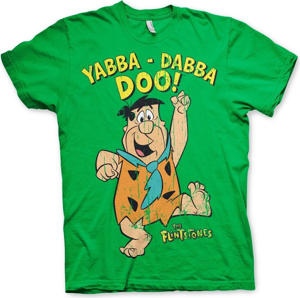 Yabba-Dabba-Doo T-Shirt - Small - Green