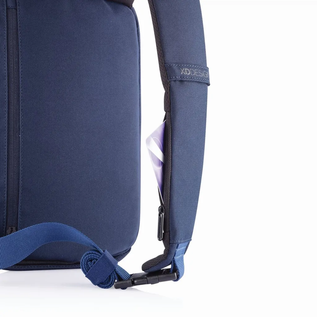 Sac Antivol Bobby Sling Bleu avec Port USB et Protection RFID Intégrée - 4