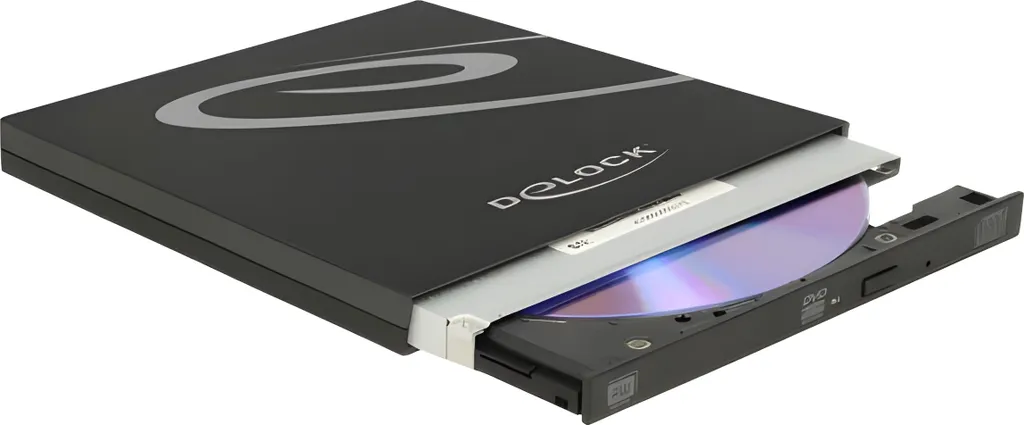 Delock Case Esterno UltraSlim SATA 9.5mm a USB-C - Box CD/DVD/Blu-ray