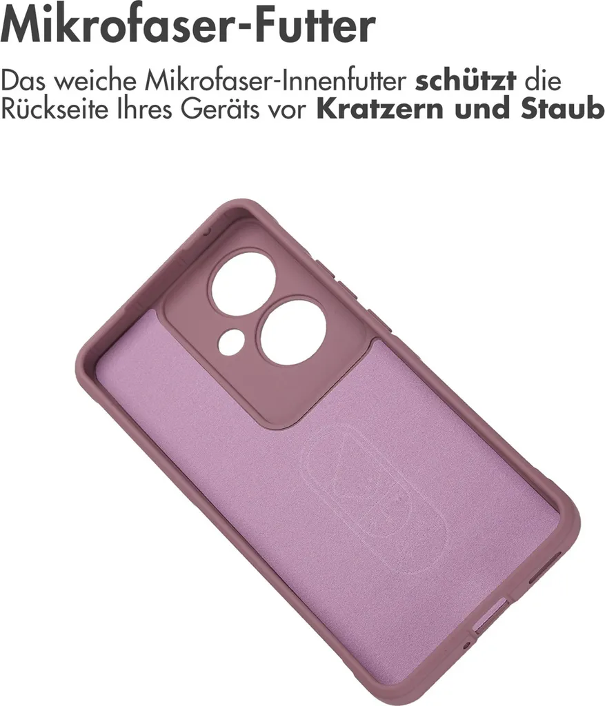 Custodia BORYA Per Oppo Reno11 F 5G – Morbida TPU Con Retro In Vetro Temperato Sfumato, Aurora Viola