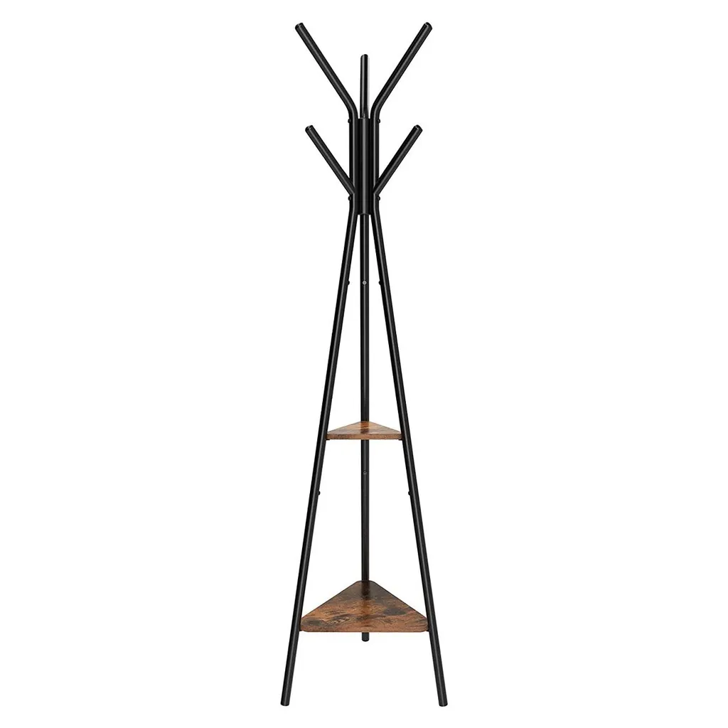 VASAGLE Lien Tavolino Industriale Marrone e Nero - Arredo Design Casa