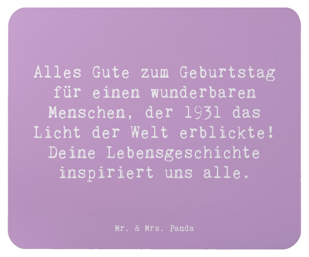 Mr. & Mrs. Panda Mauspad Spruch 1931 Geburtstag - Produktbild 