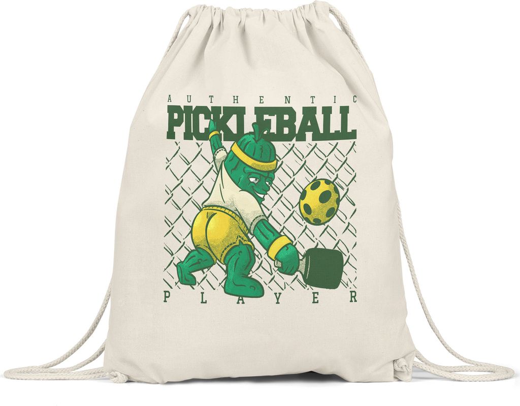 Authentic Pickleball Turnbeutel Spieler Humor Design Geschenk Freund Sportlustig