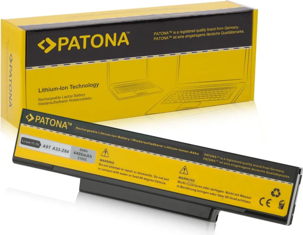 Batterie de Rechange pour Asus Série F2 F3 et A9 - 4400mAh Noire