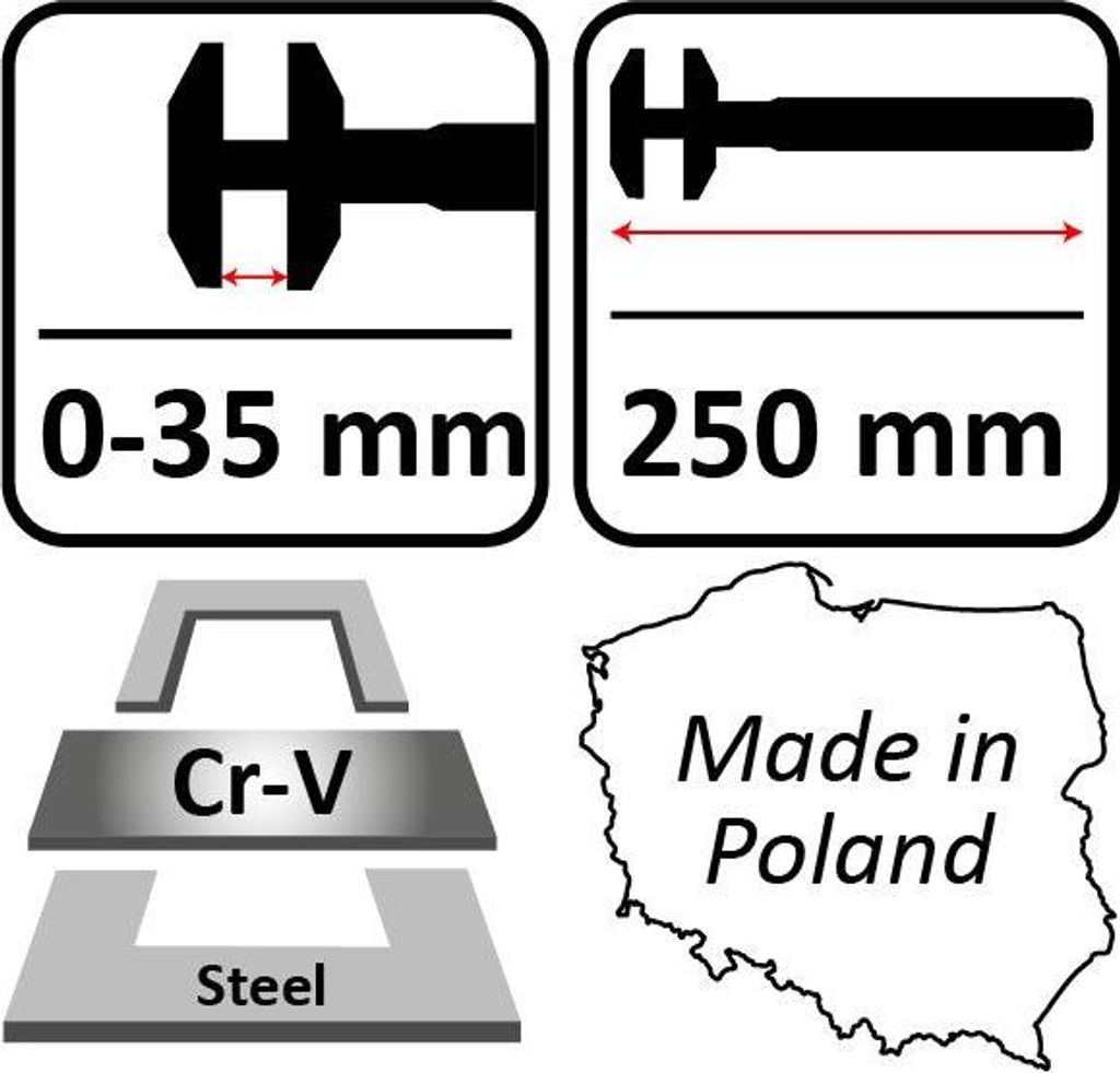 NAJDER Universal-Rollgabelschlüssel Französisch Sehr Langlebig Chrom-Vanadium-Stahl Korrosionsbeständig Schlüsselweite 0-35 mm Länge des Schra...