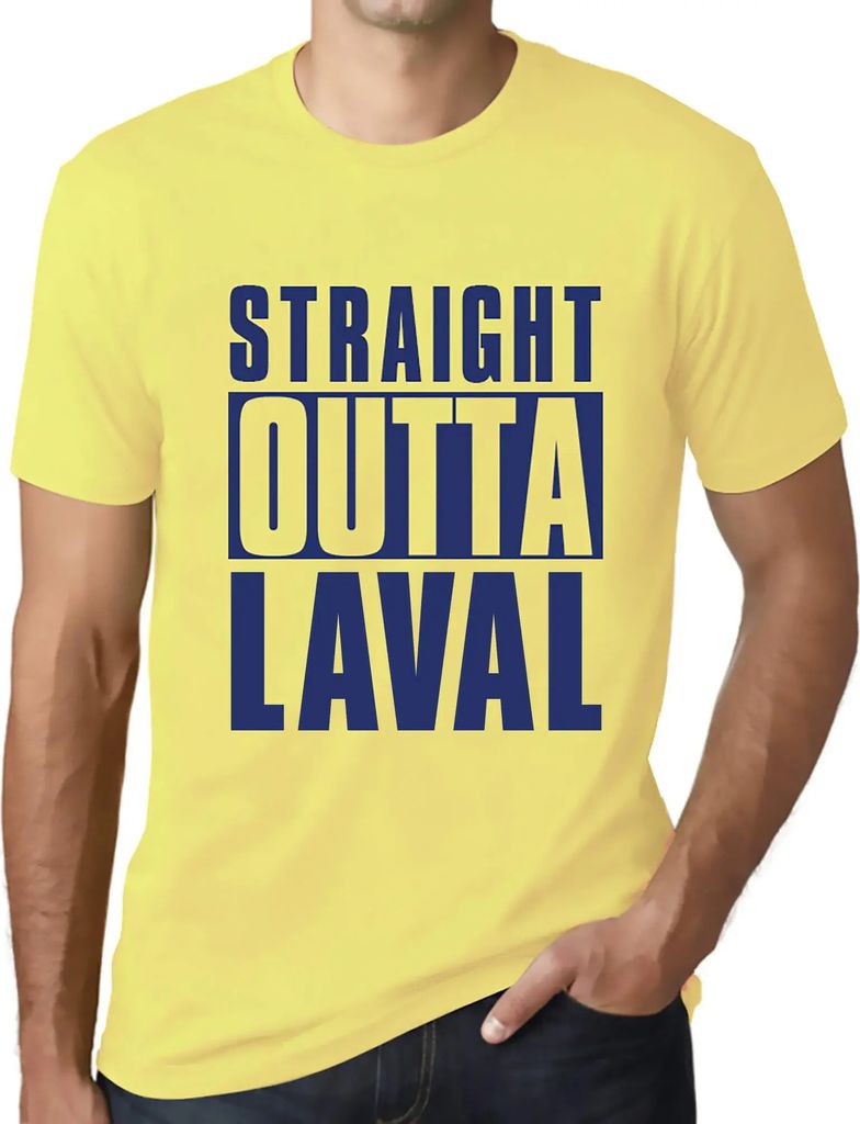 Herren Grafik T-Shirt Direkt aus Laval – Straight Outta Laval – Öko-Verantwortlich Vintage Jahrgang Kurzarm Lustige Druck Geburtstag Geschenk ...