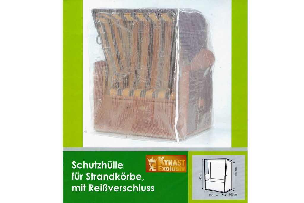 Strandkorb Schutzhülle KYNAST transparent Schutzhaube Produktbild 