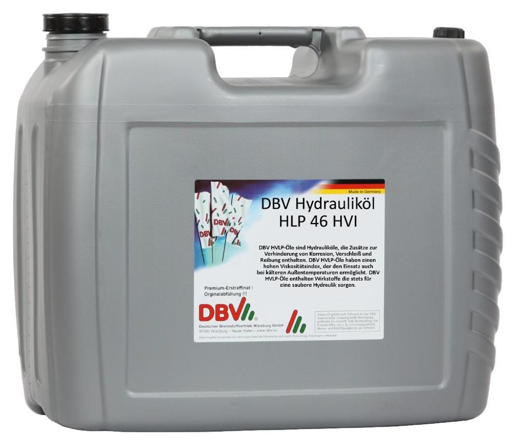 DBV-Hydrauliköl HVI ISO VG 46 20-Liter-Kanister Produktbild 